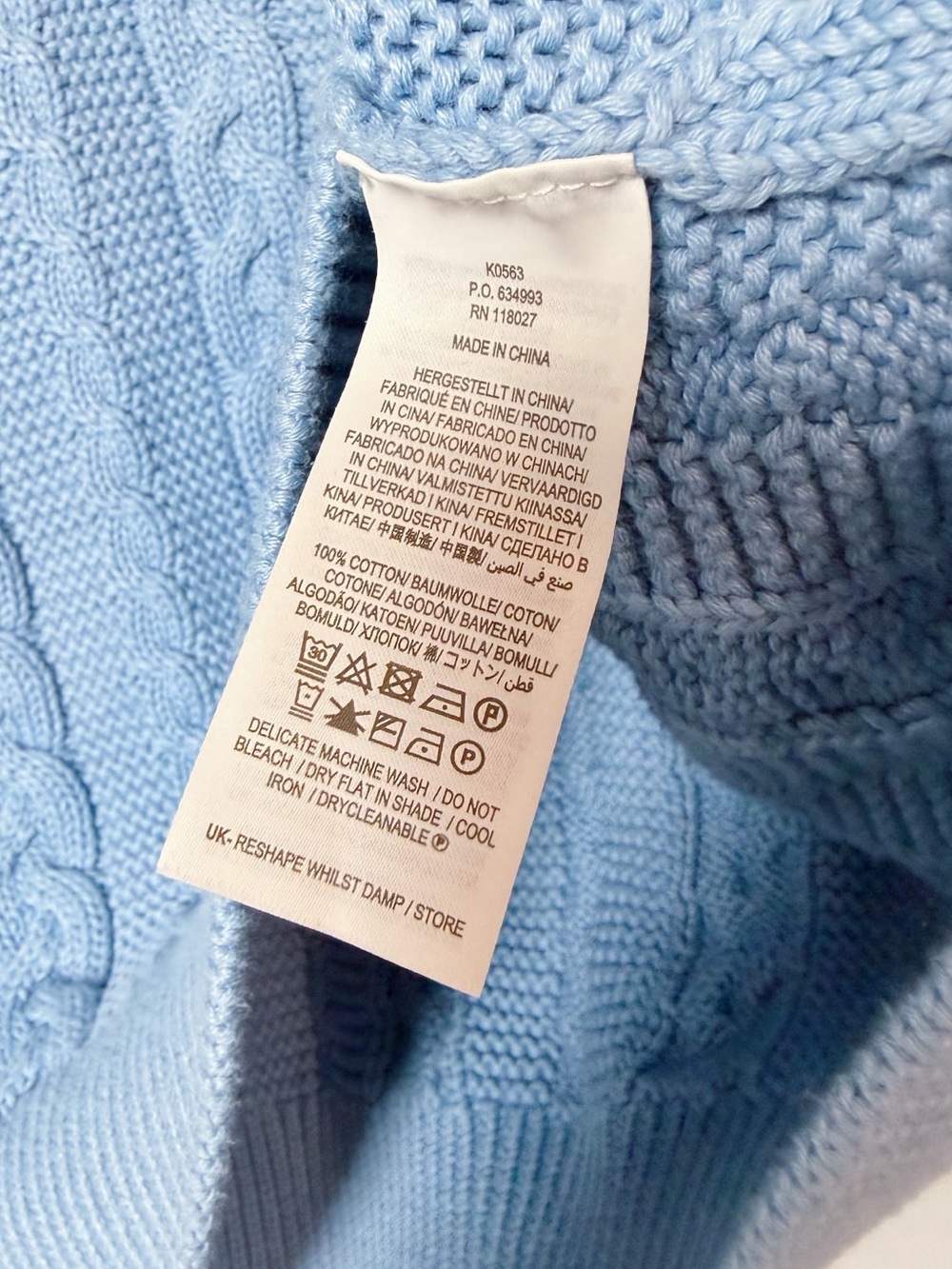 Boden Cable Knit Henley Sweater - Picture 11 of 11